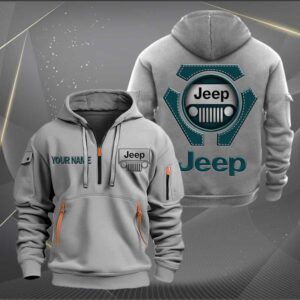 Sportswearmerch Jeep Car Personalized Half Zip Hoodie For Fan