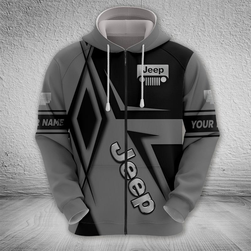 Sportswearmerch Jeep Car Zip Hoodie For Fan