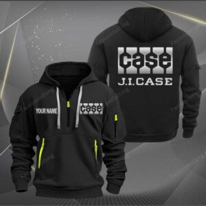 Sportswearmerch J.I. Case Car Personalized Half Zip Hoodie For Fan