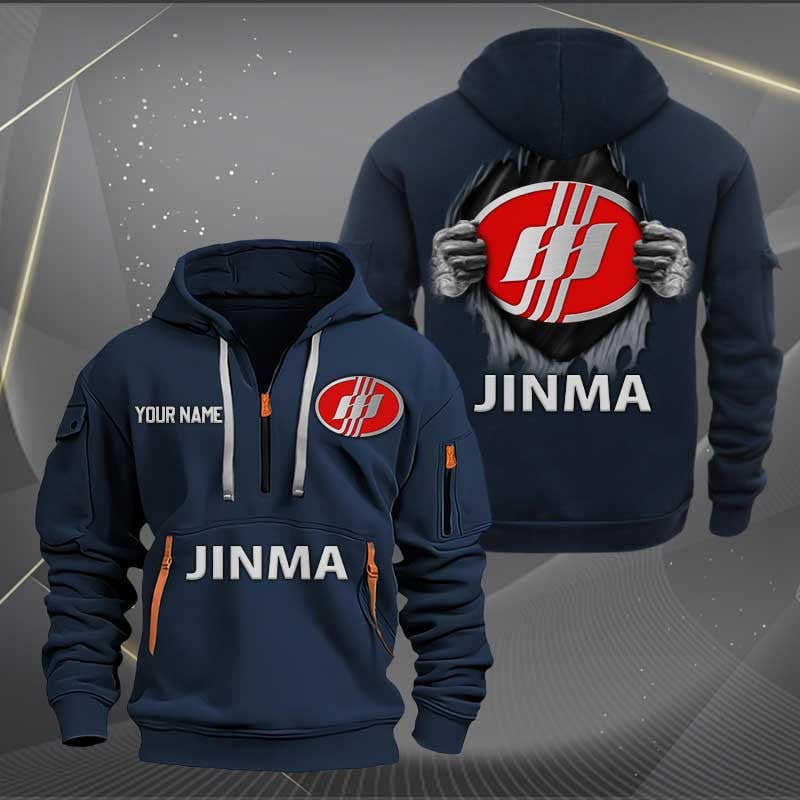 Sportswearmerch Jinma Tractor Half Zip Hoodie For Fan