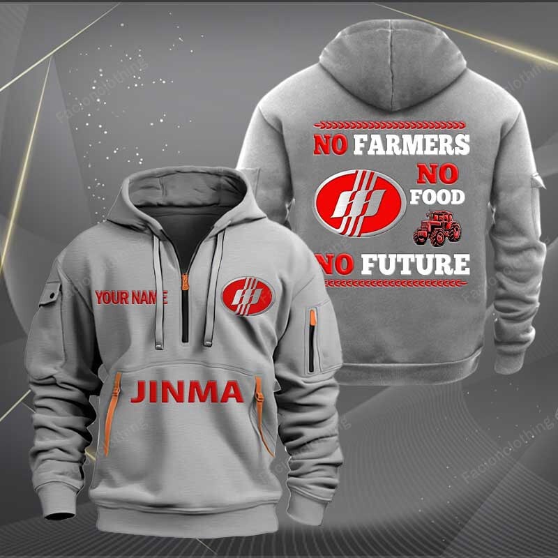 Sportswearmerch Jinma Tractor Personalized Half Zip Hoodie For Fan