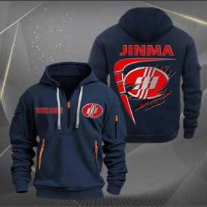 Sportswearmerch Jinma Tractor Personalized Half Zip Hoodie For Fan