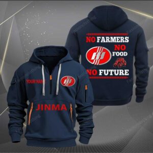 Sportswearmerch Jinma Tractor Personalized Half Zip Hoodie For Fan