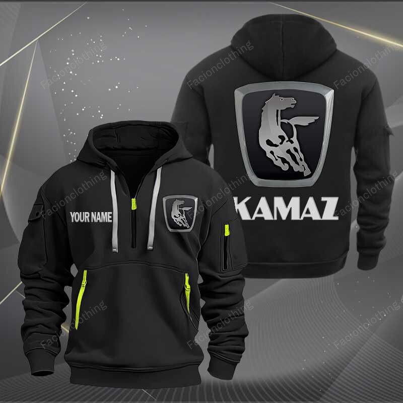 Sportswearmerch Kamaz Car Personalized Half Zip Hoodie For Fan