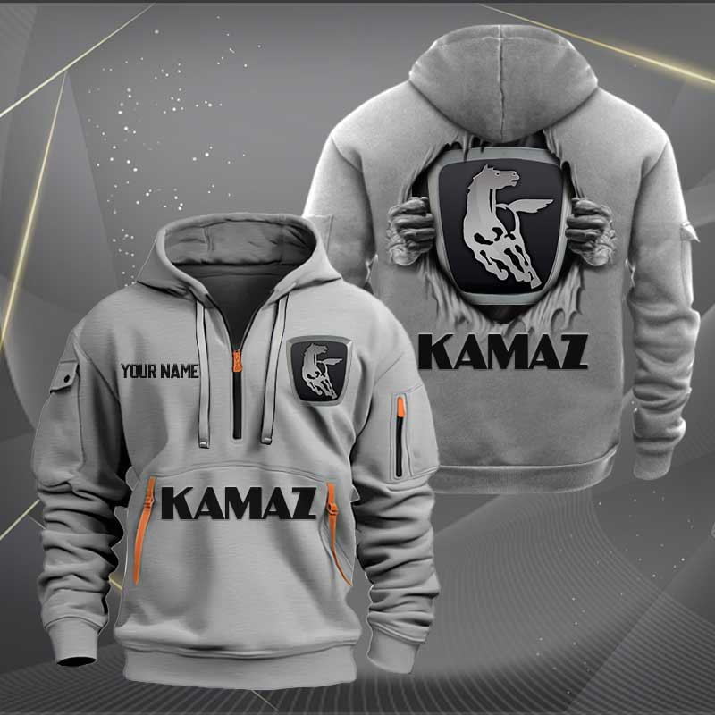 Sportswearmerch Kamaz Car Personalized Half Zip Hoodie For Fan
