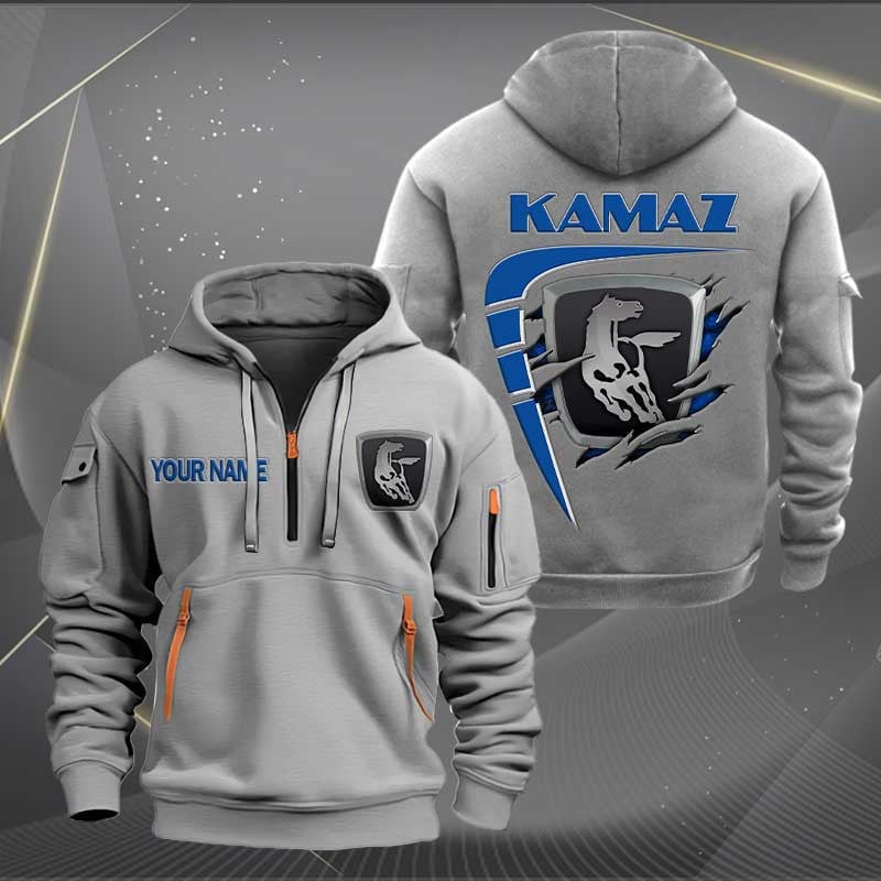 Sportswearmerch Kamaz Car Personalized Half Zip Hoodie For Fan