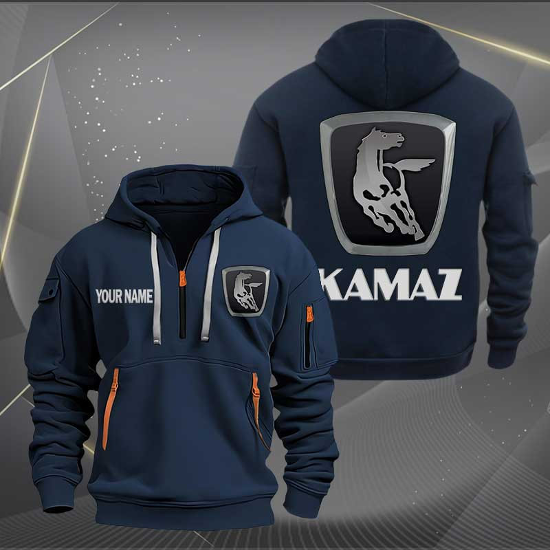 Sportswearmerch Kamaz Car Personalized Half Zip Hoodie For Fan