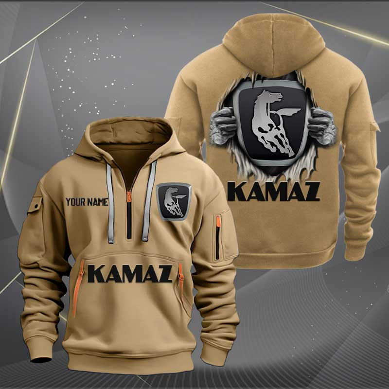 Sportswearmerch Kamaz Car Personalized Half Zip Hoodie For Fan