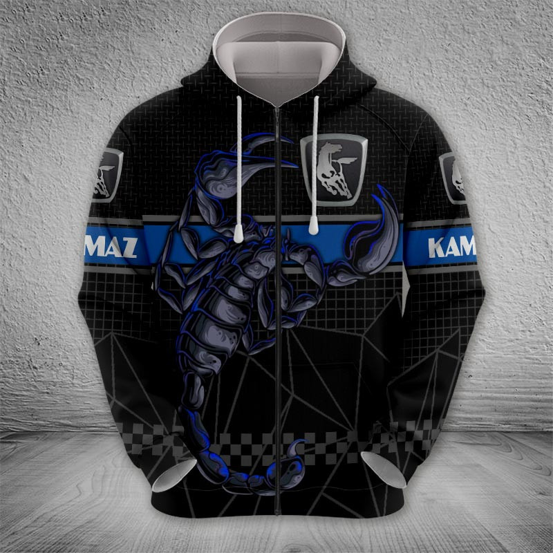 Sportswearmerch Kamaz Trucks Zip Hoodie For Fan