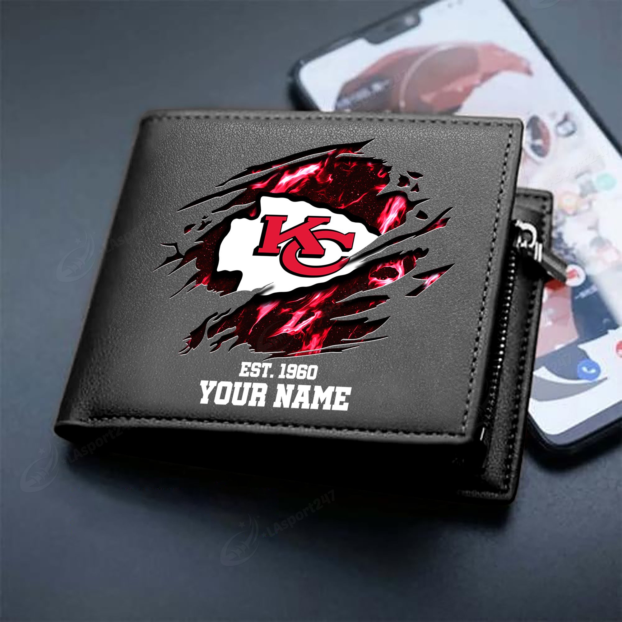 Sportswearmerch Kansas City Chiefs NFL Men Wallet For Fan
