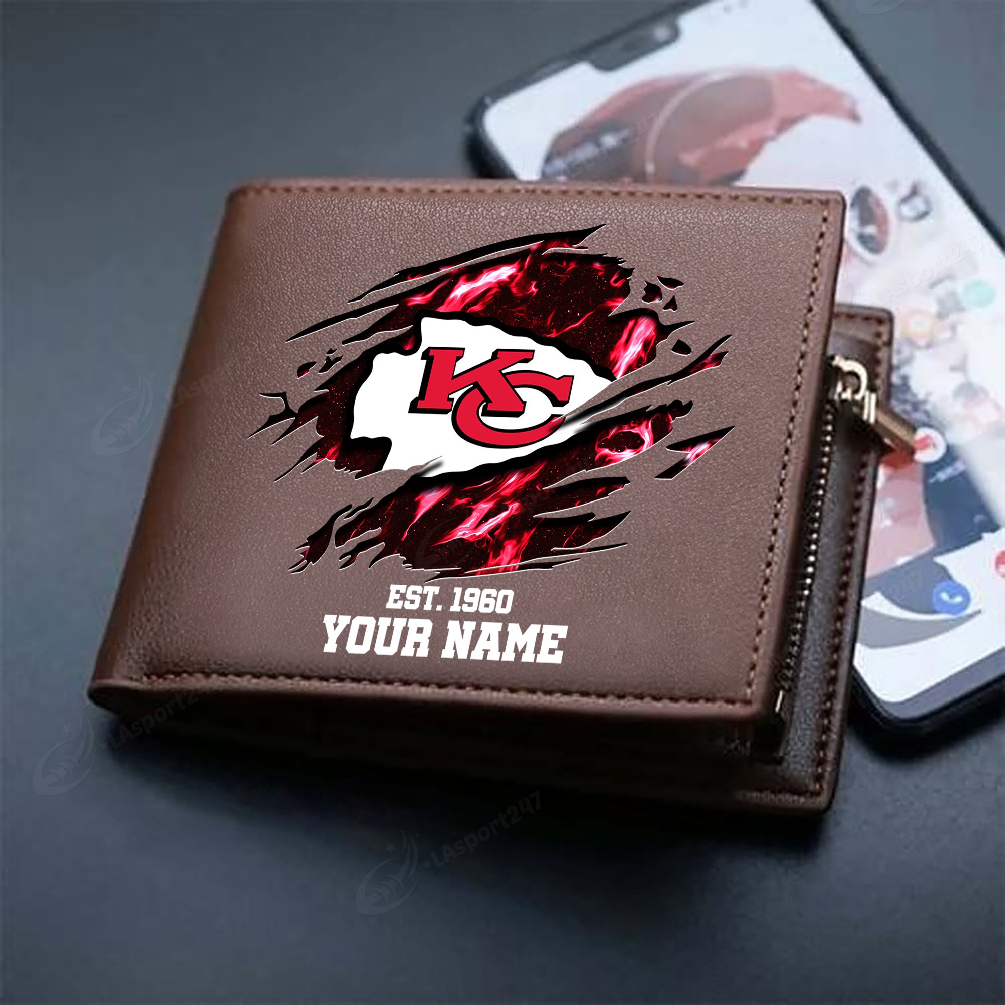 Sportswearmerch Kansas City Chiefs NFL Men Wallet For Fan