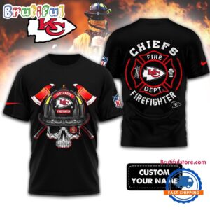 Sportswearmerch Kansas City Chiefs NFLFootball Team Fire Fighter T-Shirt For Fan