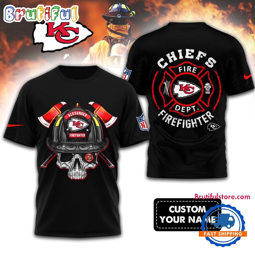 Sportswearmerch Kansas City Chiefs NFLFootball Team Fire Fighter T-Shirt For Fan