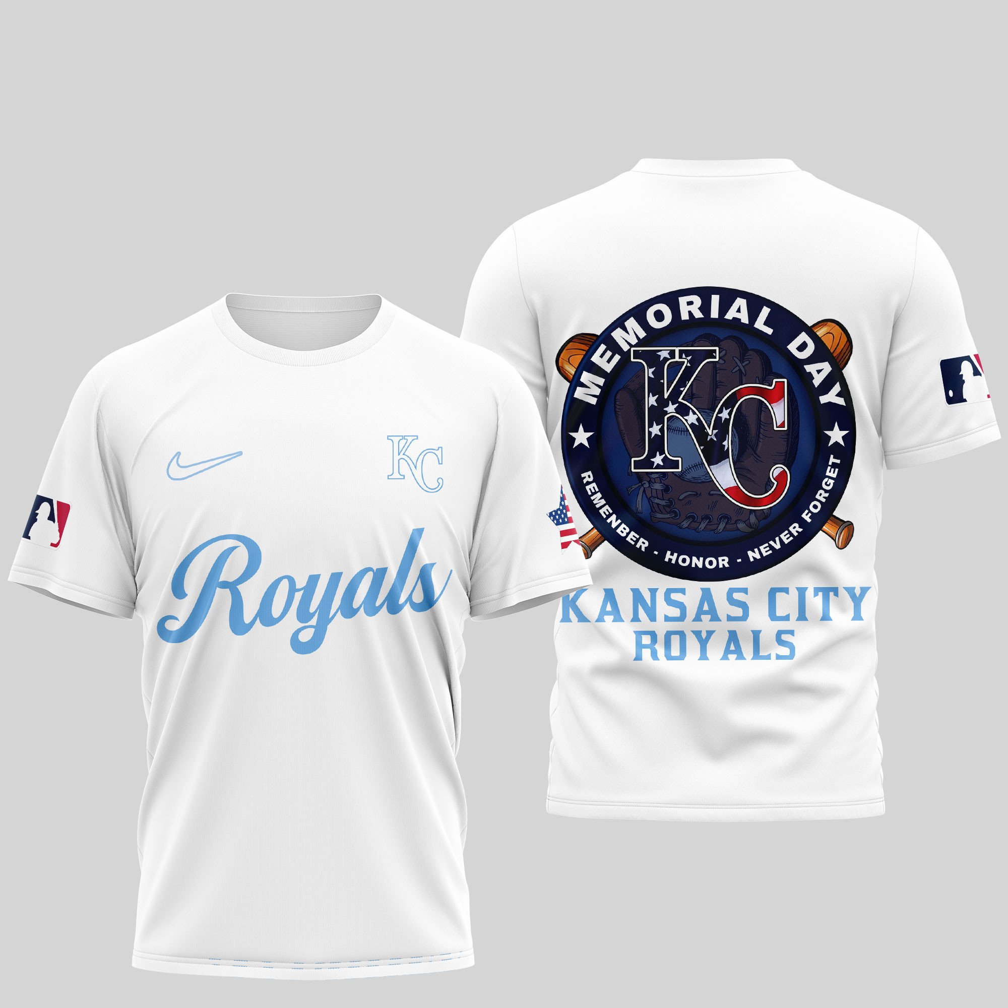 Sportswearmerch Kansas City Royals MLB Personalized T-shirt For Fan