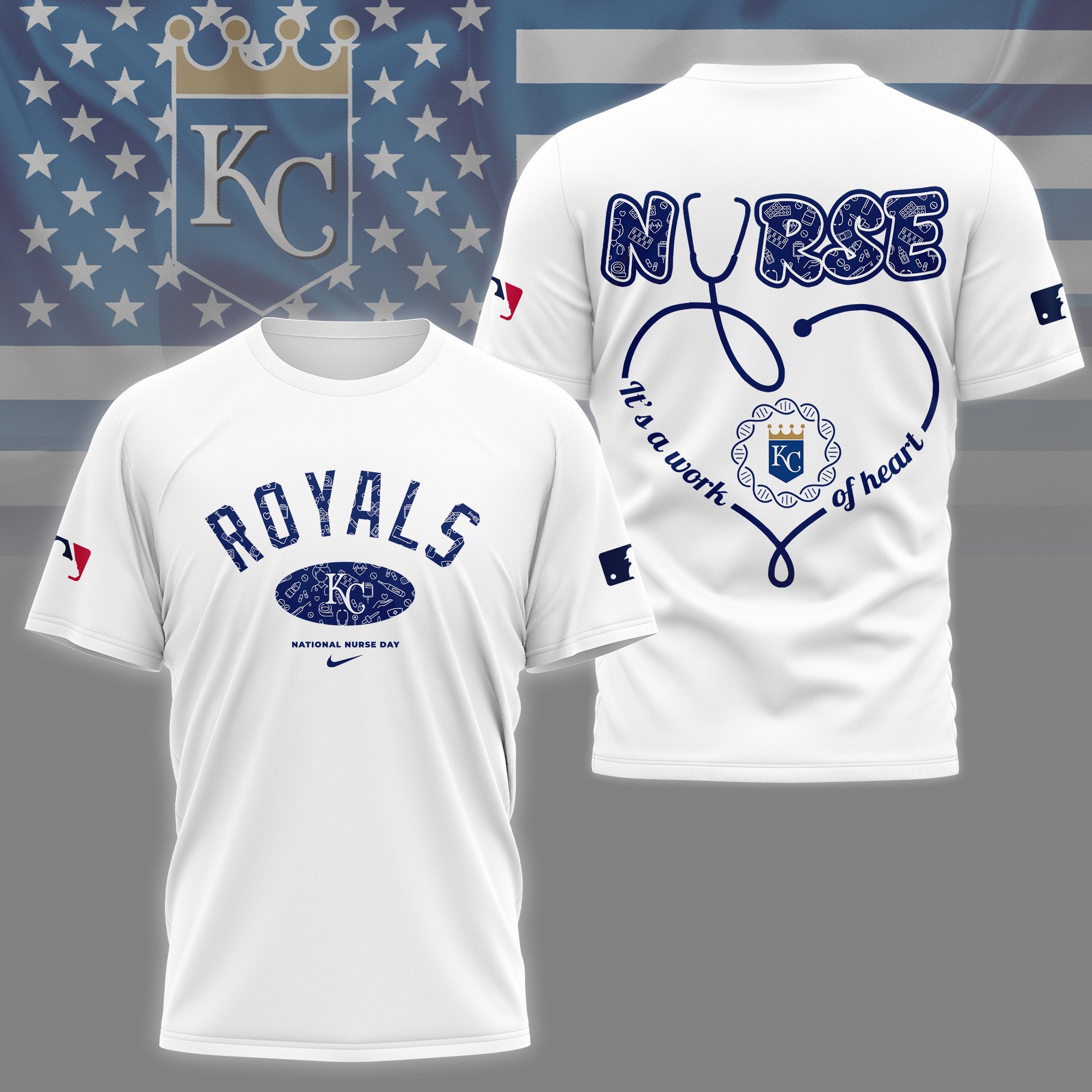 Sportswearmerch Kansas City Royals MLB Personalized T-shirt For Fan