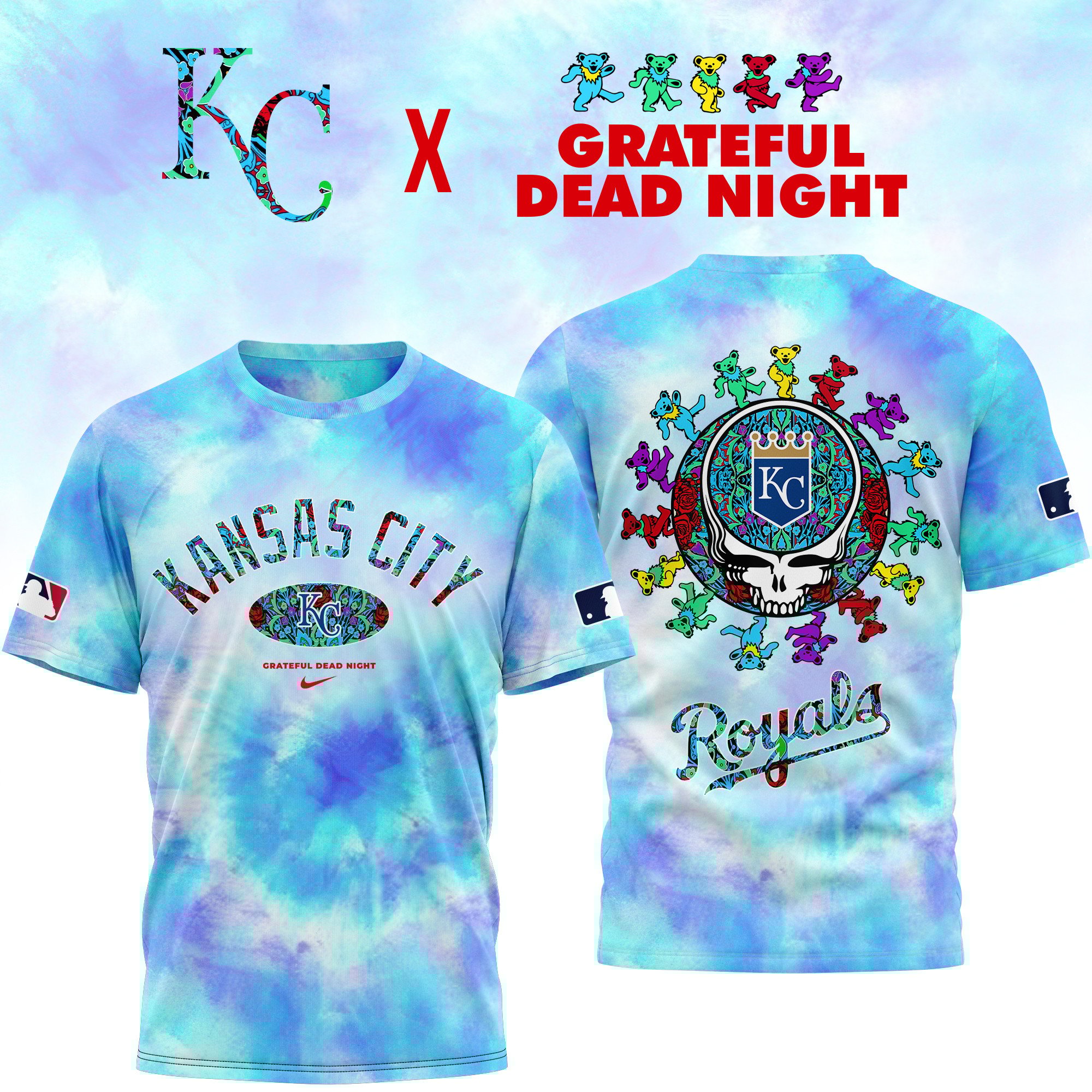 Sportswearmerch Kansas City Royals | PREMIUM 3D SHIRT NYMLB Personalized T-shirt For Fan
