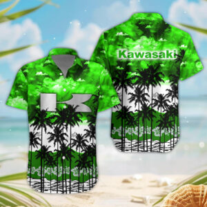 Sportswearmerch Kawasaki Motorcycle Hawaiian Shirt For Fan