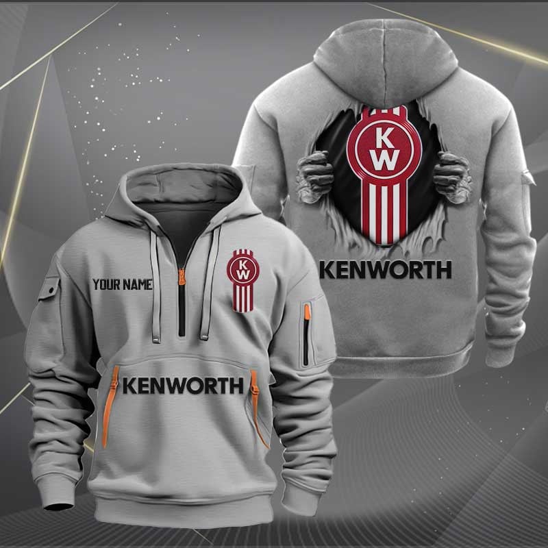 Sportswearmerch Kenworth Car Personalized Half Zip Hoodie For Fan