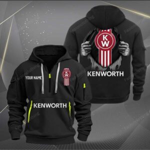 Sportswearmerch Kenworth Car Personalized Half Zip Hoodie For Fan
