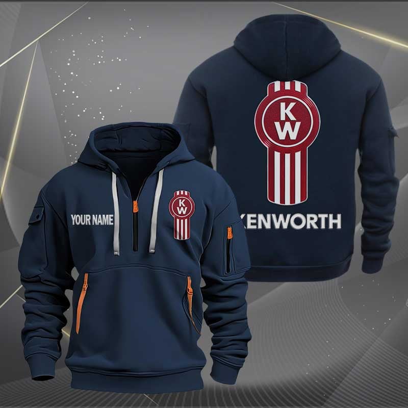Sportswearmerch Kenworth Car Personalized Half Zip Hoodie For Fan