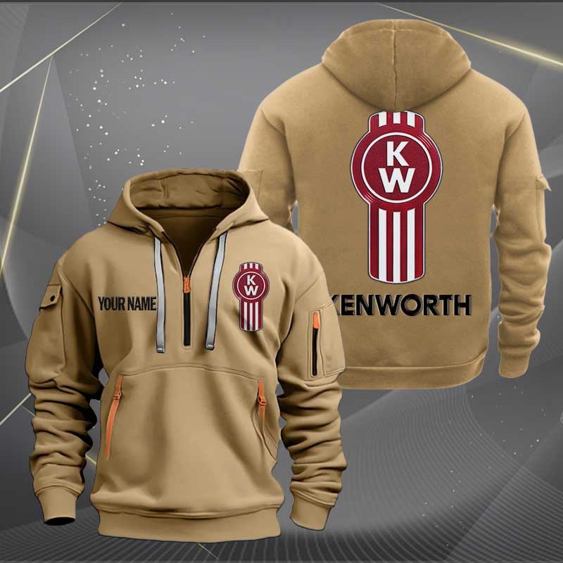 Sportswearmerch Kenworth Car Personalized Half Zip Hoodie For Fan