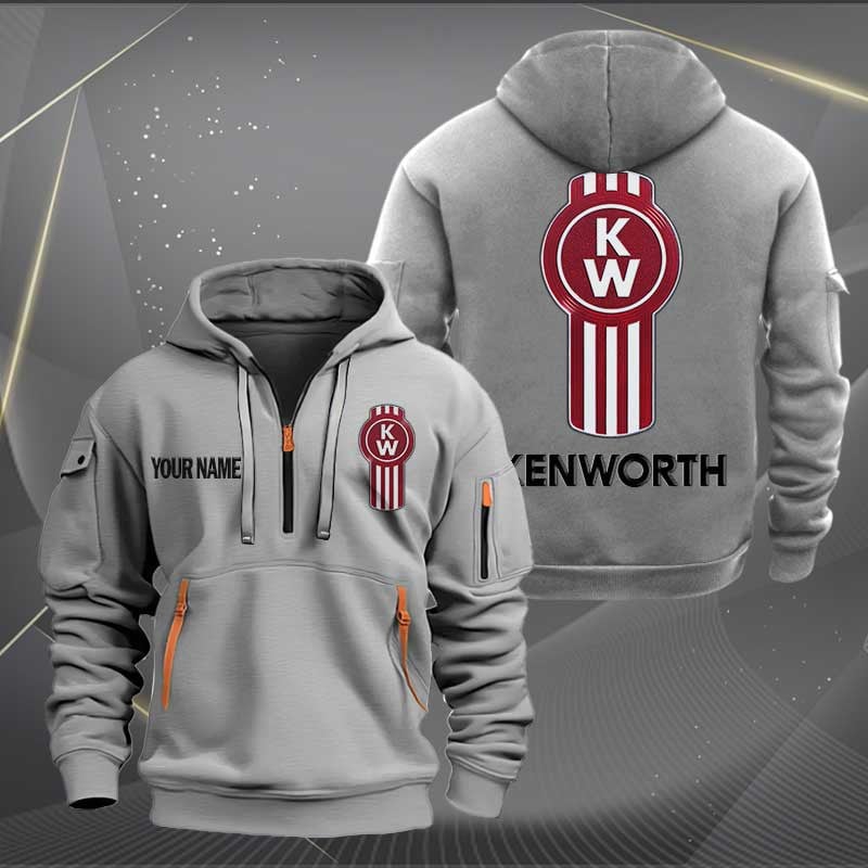 Sportswearmerch Kenworth Car Personalized Half Zip Hoodie For Fan