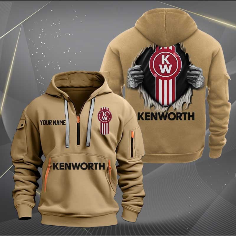 Sportswearmerch Kenworth Car Personalized Half Zip Hoodie For Fan