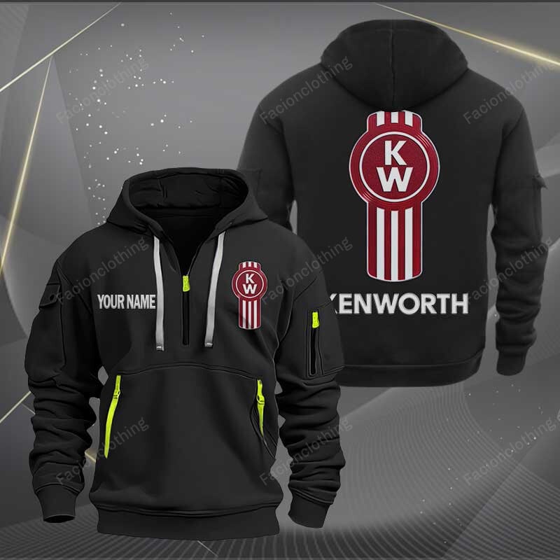 Sportswearmerch Kenworth Car Personalized Half Zip Hoodie For Fan