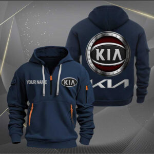 Sportswearmerch Kia Car Personalized Half Zip Hoodie For Fan