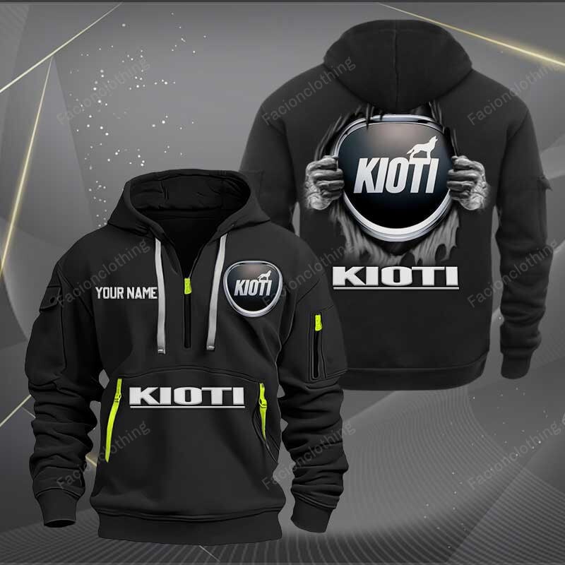 Sportswearmerch Kioti Car Personalized Half Zip Hoodie For Fan