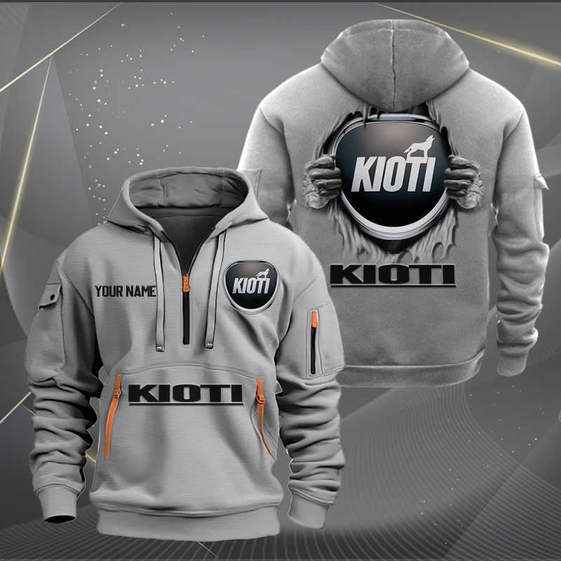 Sportswearmerch Kioti Car Personalized Half Zip Hoodie For Fan