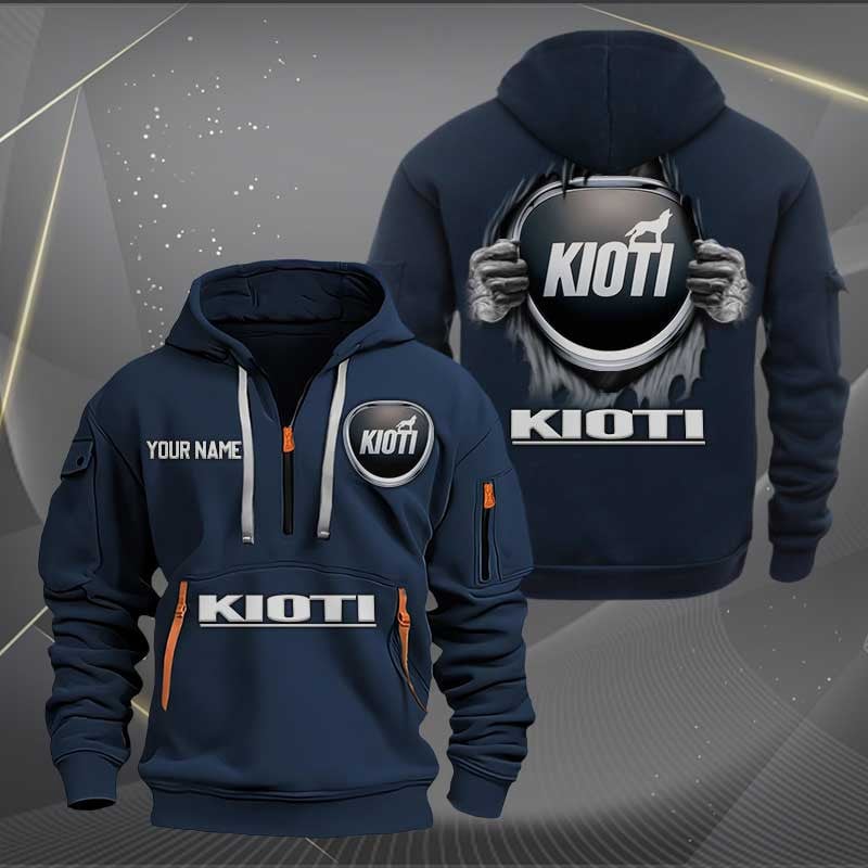 Sportswearmerch Kioti Car Personalized Half Zip Hoodie For Fan