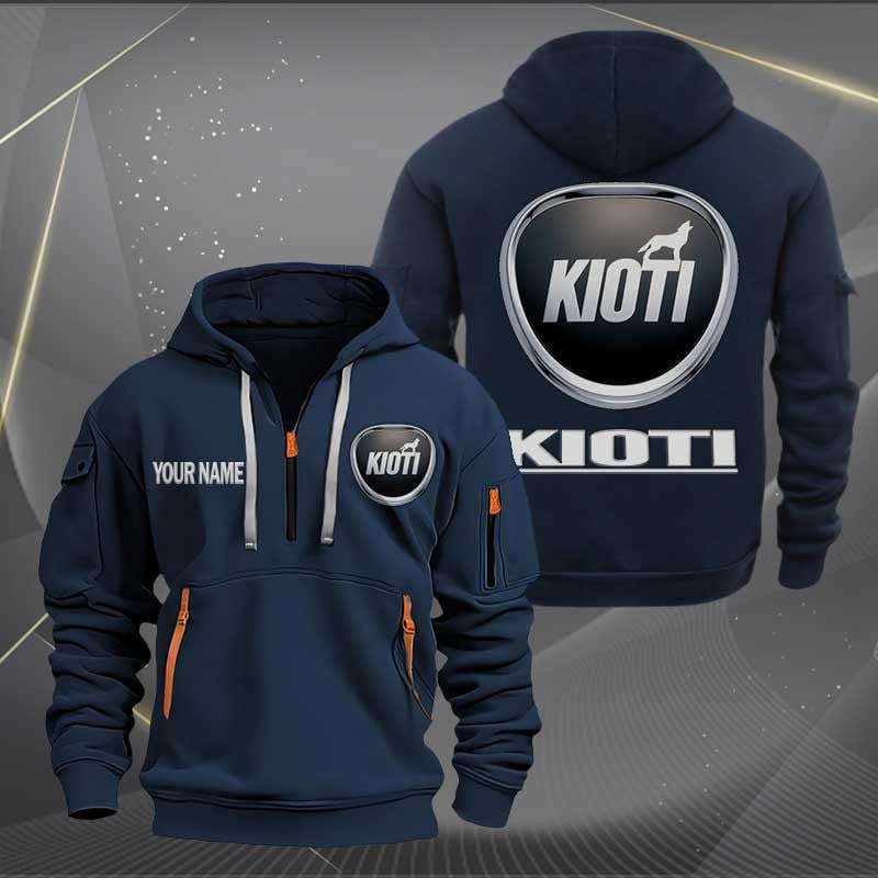 Sportswearmerch Kioti Tractor Half Zip Hoodie For Fan