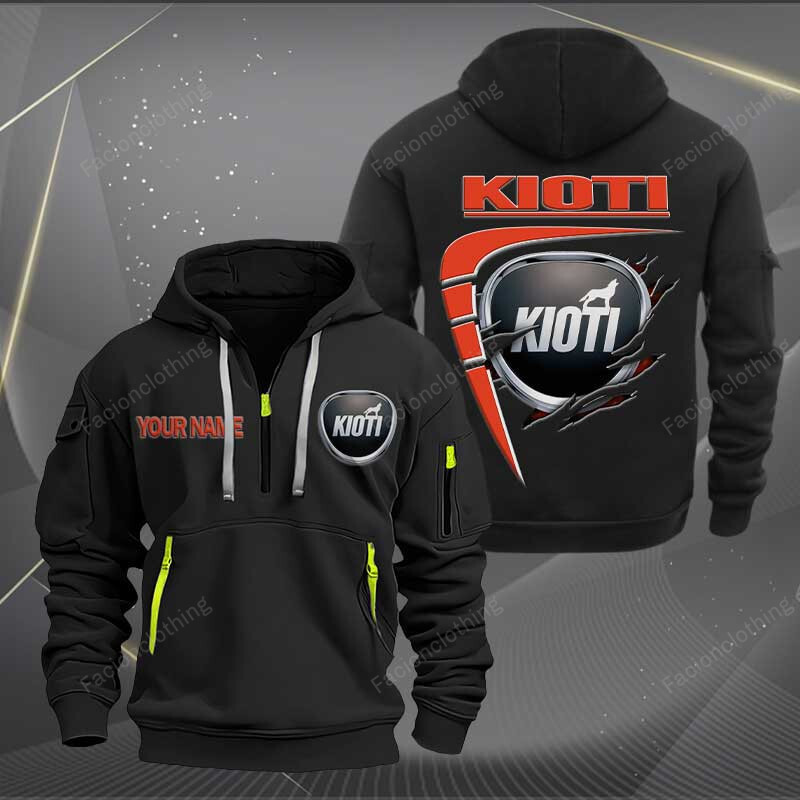 Sportswearmerch Kioti Tractor Personalized Half Zip Hoodie For Fan