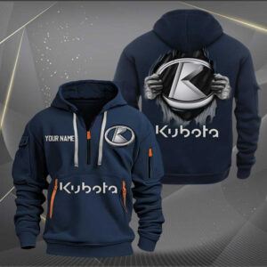 Sportswearmerch Kubota Tractor Personalized Half Zip Hoodie For Fan
