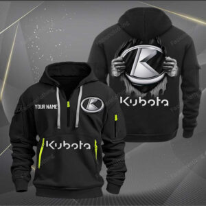 Sportswearmerch Kubota Tractor Personalized Half Zip Hoodie For Fan