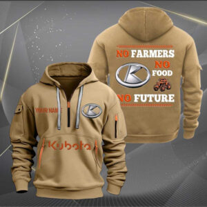 Sportswearmerch Kubota Tractor Personalized Half Zip Hoodie For Fan
