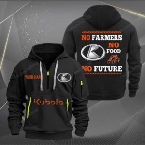 Sportswearmerch Kubota Tractor Personalized Half Zip Hoodie For Fan