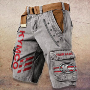 Sportswearmerch Kymco Motorcycle Denim Shorts For Fan