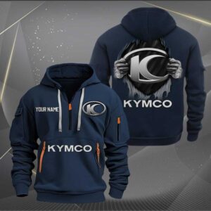 Sportswearmerch Kymco Motorcycles Personalized Half Zip Hoodie For Fan