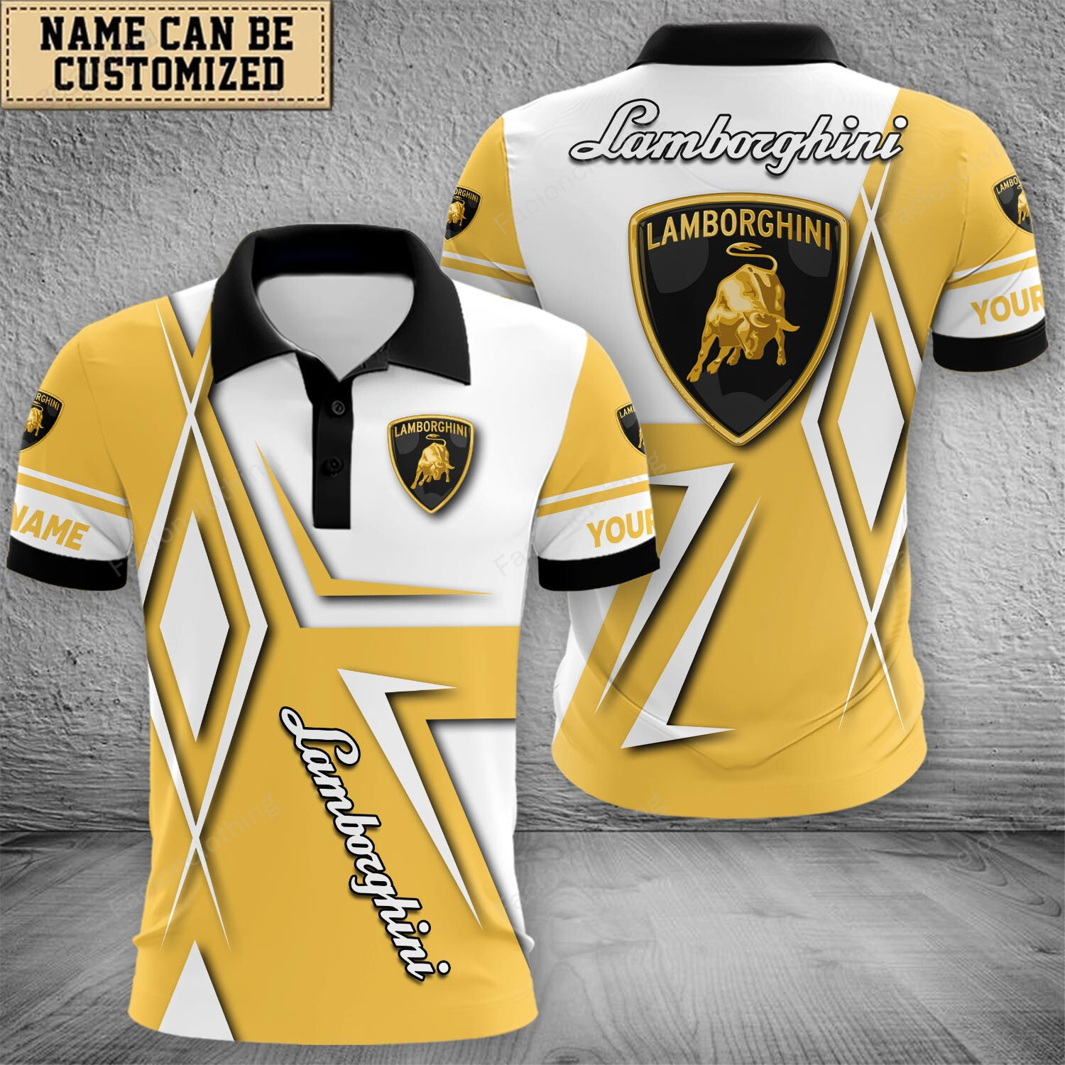 Sportswearmerch Lamborghini Car Polo Shirt For Fan