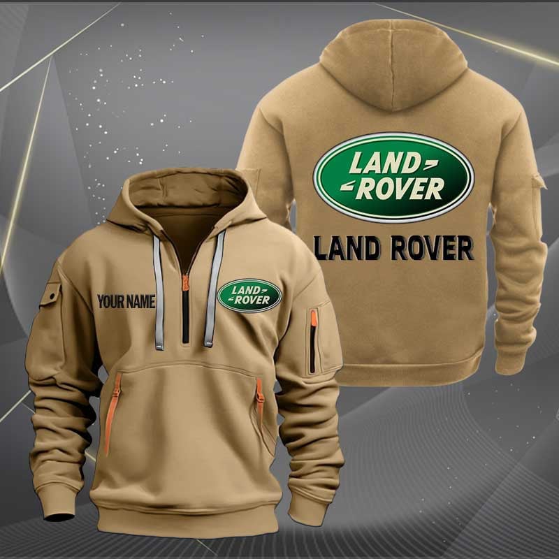 Sportswearmerch Land-Rover Car Personalized Half Zip Hoodie For Fan