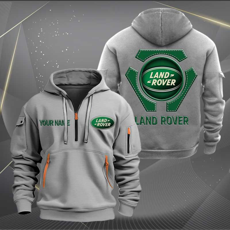 Sportswearmerch Land-Rover Car Personalized Half Zip Hoodie For Fan