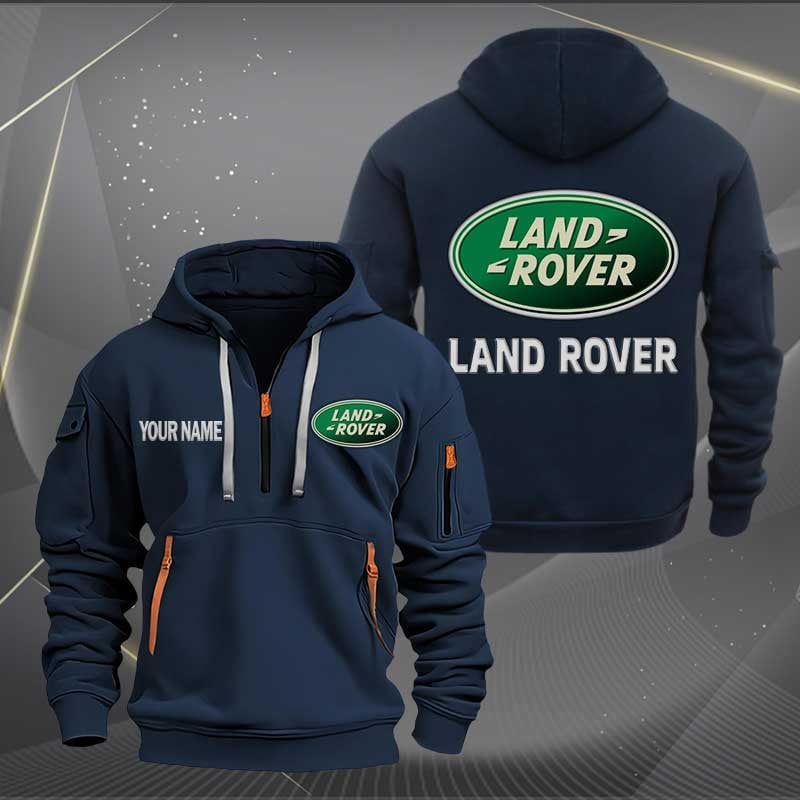 Sportswearmerch Land-Rover Car Personalized Half Zip Hoodie For Fan