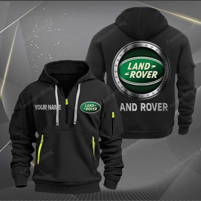 Sportswearmerch Land-Rover Car Personalized Half Zip Hoodie For Fan