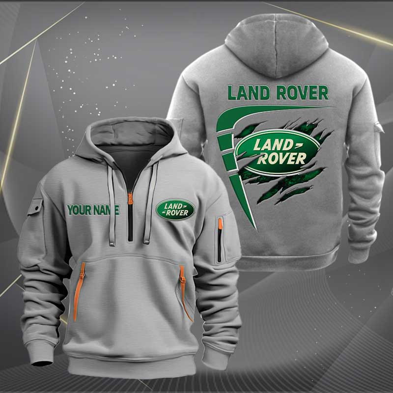 Sportswearmerch Land-Rover Car Personalized Half Zip Hoodie For Fan