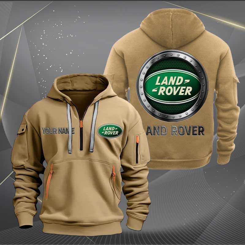 Sportswearmerch Land-Rover Car Personalized Half Zip Hoodie For Fan