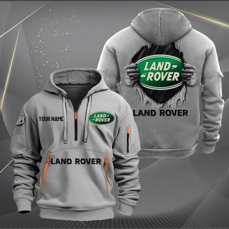 Sportswearmerch Land-Rover Car Personalized Half Zip Hoodie For Fan