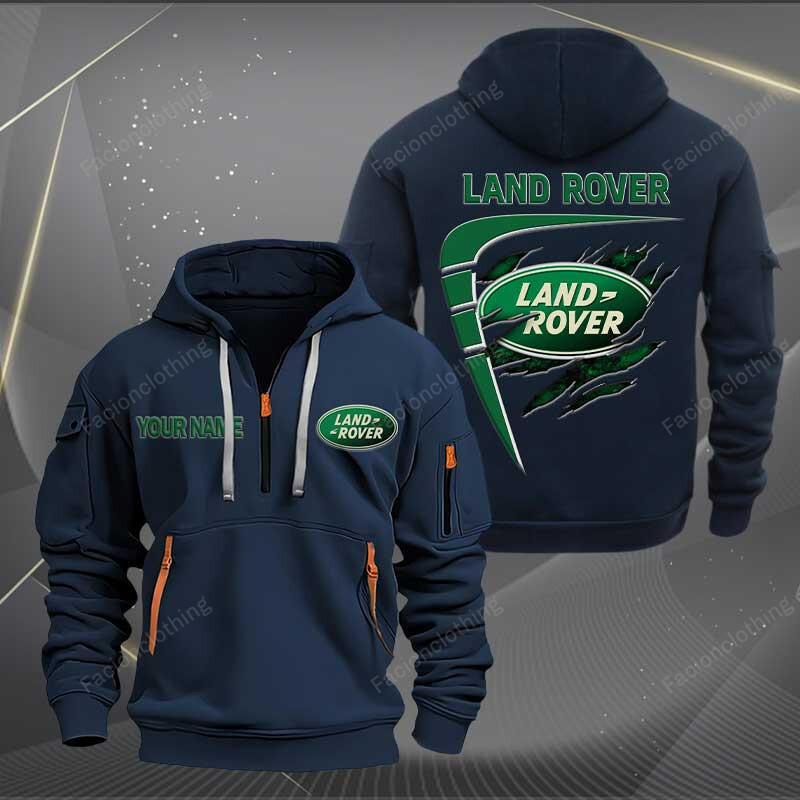 Sportswearmerch Land-Rover Car Personalized Half Zip Hoodie For Fan