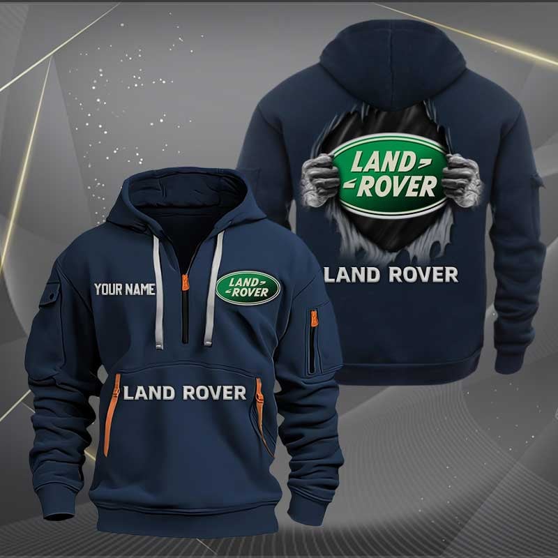 Sportswearmerch Land-Rover Car Personalized Half Zip Hoodie For Fan